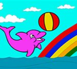 Free Games - Cute Dolphin Coloring