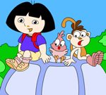 Free Games - Dora and Nature Coloring