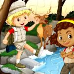 Free Games - Camping Kids Jigsaw