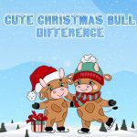 Free Games - Cute Christmas Bull Difference