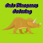 Free Games - Cute Dinosaurs Coloring