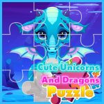 Free Games - Cute Unicorns And Dragons Puzzle
