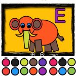 Easy Kids Coloring Letters