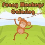 Free Games - Funny Monkeys Coloring