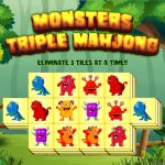 Free Games - Monster Triple Mahjong