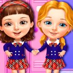 Free Games - Sweet Baby Girl Cleanup Messy School