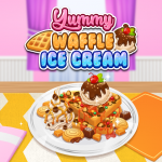 Free Games - Yummy Waffle Ice Cream