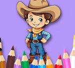 Free Games - Coloring Book: Cowboy