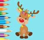 Free Games - Coloring Book: Cute Christmas Reindeer
