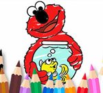 Free Games - Coloring Book: Elmo New Friend