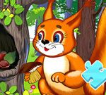 Free Games - Jigsaw Puzzle: Squirrel Hide Food