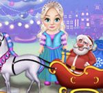 Free Games - Little Girl Clean Christmas Carriage